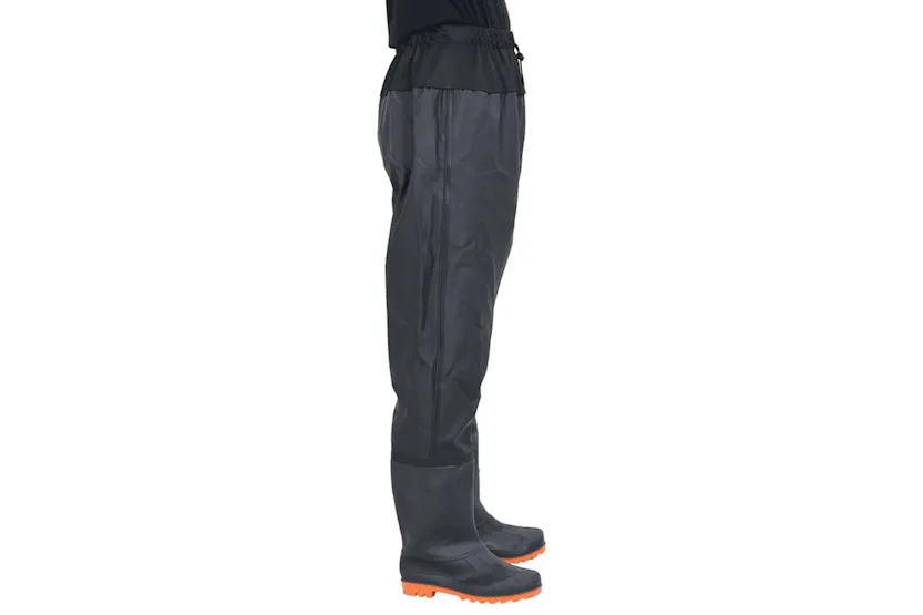 Vidaxl Waist Waders With Boots Black Size 40 Vidaxl Waist Waders With Boots Black Size 40