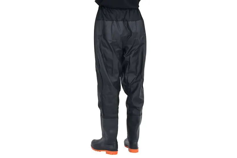 Vidaxl Waist Waders With Boots Black Size 40 Vidaxl Waist Waders With Boots Black Size 40