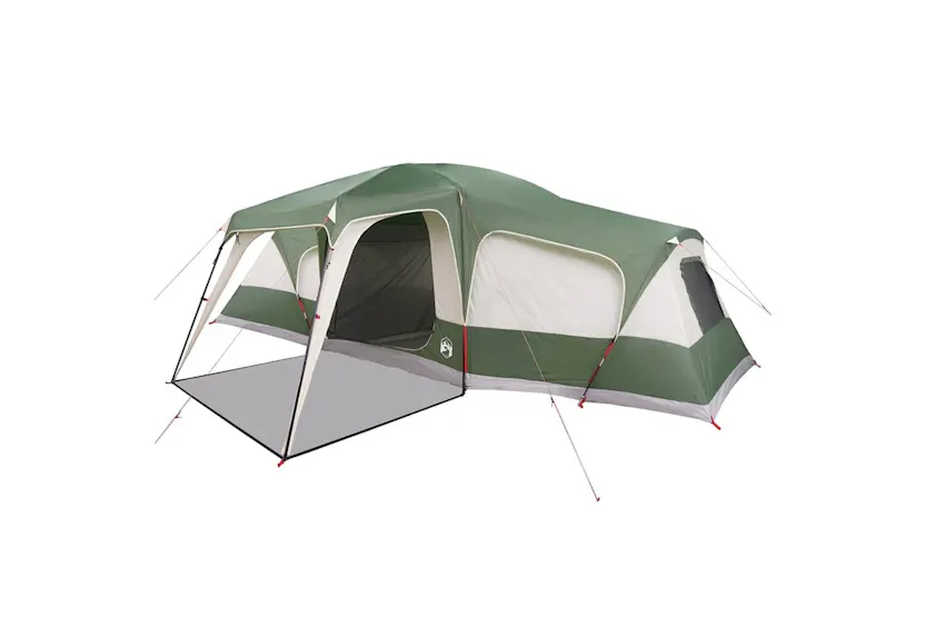 Vidaxl Family Tent With Porch Dome 9-person Green Waterproof Vidaxl Family Tent With Porch Dome 9-person Green Waterproof
