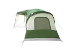 Vidaxl Family Tent With Porch Dome 9-person Green Waterproof Vidaxl Family Tent With Porch Dome 9-person Green Waterproof