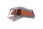 Vidaxl Family Tent With Porch Dome 9-person Grey And Orange Waterproof Vidaxl Family Tent With Porch Dome 9-person Grey And Orange Waterproof