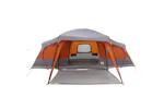 Vidaxl Family Tent With Porch Dome 9-person Grey And Orange Waterproof Vidaxl Family Tent With Porch Dome 9-person Grey And Orange Waterproof