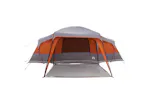Vidaxl Family Tent With Porch Dome 9-person Grey And Orange Waterproof Vidaxl Family Tent With Porch Dome 9-person Grey And Orange Waterproof
