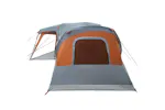 Vidaxl Family Tent With Porch Dome 9-person Grey And Orange Waterproof Vidaxl Family Tent With Porch Dome 9-person Grey And Orange Waterproof