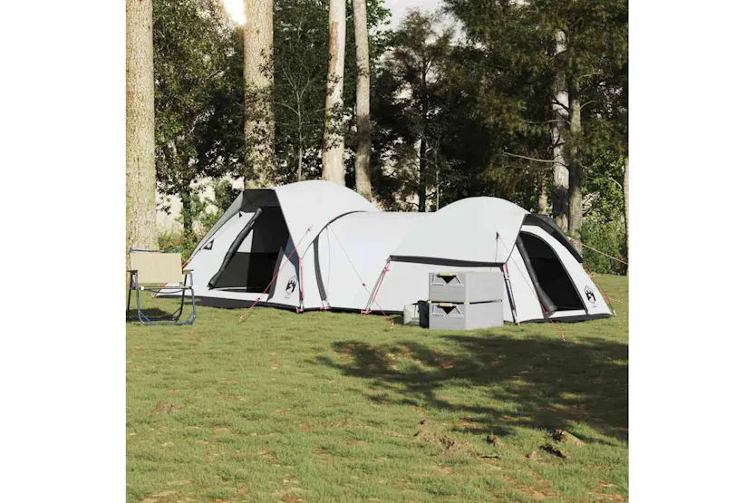 Vidaxl Camping Tent 5-person White Blackout Fabric Waterproof Vidaxl Camping Tent 5-person White Blackout Fabric Waterproof