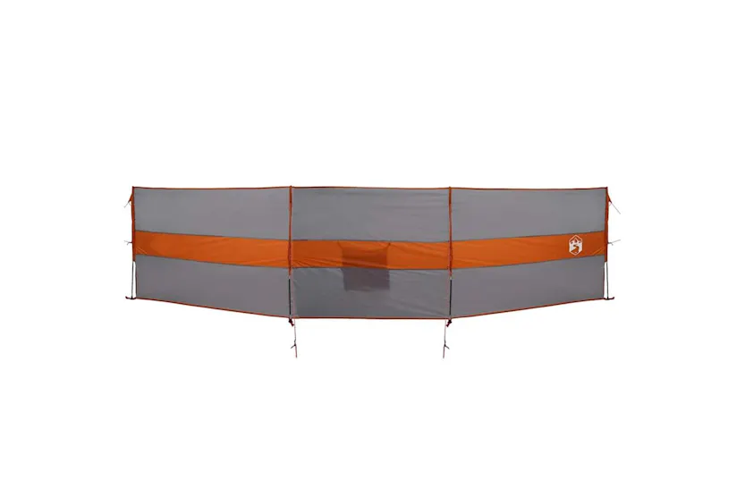 Vidaxl Camping Windbreak Grey And Orange 490x123 Cm Waterproof Vidaxl Camping Windbreak Grey And Orange 490x123 Cm Waterproof