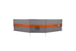 Vidaxl Camping Windbreak Grey And Orange 490x123 Cm Waterproof Vidaxl Camping Windbreak Grey And Orange 490x123 Cm Waterproof