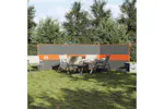Vidaxl Camping Windbreak Grey And Orange 490x123 Cm Waterproof Vidaxl Camping Windbreak Grey And Orange 490x123 Cm Waterproof