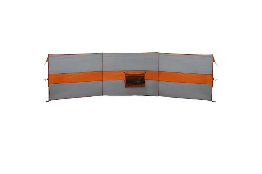 Vidaxl Camping Windbreak Grey And Orange 490x123 Cm Waterproof Vidaxl Camping Windbreak Grey And Orange 490x123 Cm Waterproof