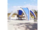 Vidaxl Party Tent Azure Blue Waterproof Vidaxl Party Tent Azure Blue Waterproof