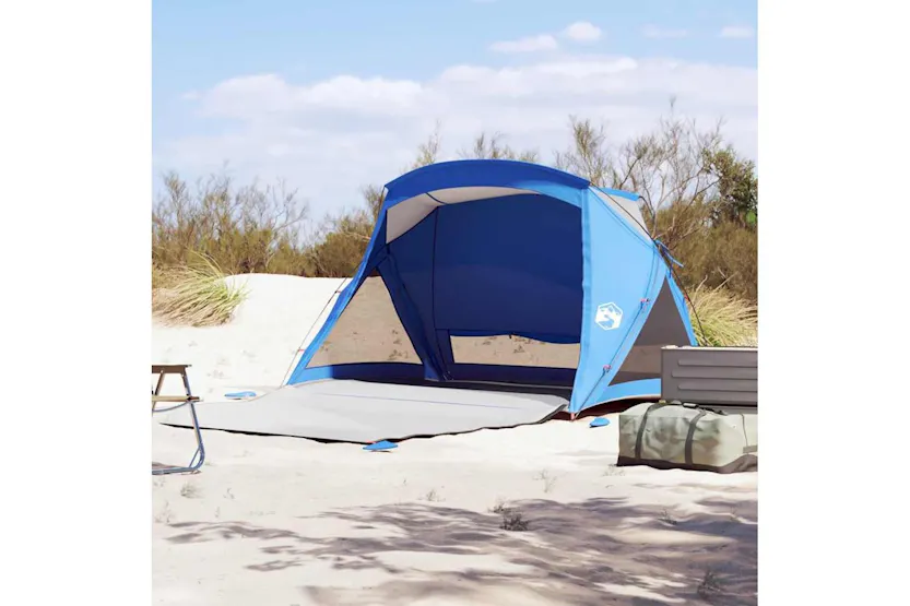 Vidaxl Beach Tent 2-person Azure Blue Waterproof Vidaxl Beach Tent 2-person Azure Blue Waterproof