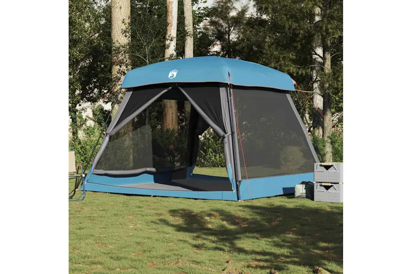 Vidaxl Family Tent Cabin 6-person Blue Waterproof Vidaxl Family Tent Cabin 6-person Blue Waterproof