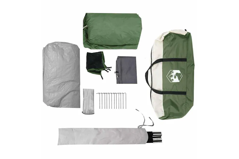 Vidaxl Family Tent Tunnel 8-person Green Waterproof Vidaxl Family Tent Tunnel 8-person Green Waterproof