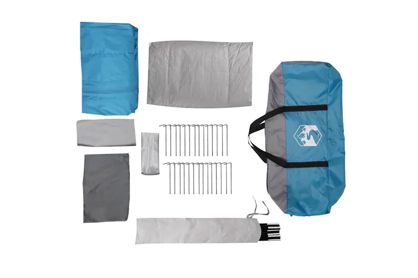 Vidaxl Family Tent Tunnel 8-person Blue Waterproof Vidaxl Family Tent Tunnel 8-person Blue Waterproof