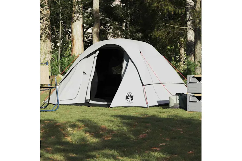 Vidaxl Family Tent Cabin 6-person White Blackout Fabric Waterproof Vidaxl Family Tent Cabin 6-person White Blackout Fabric Waterproof