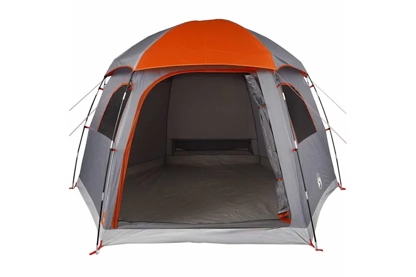 Vidaxl Family Tent Igloo 6-person Grey And Orange Waterproof Vidaxl Family Tent Igloo 6-person Grey And Orange Waterproof