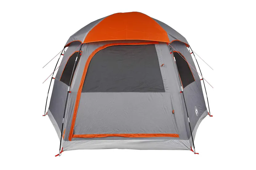 Vidaxl Family Tent Igloo 6-person Grey And Orange Waterproof Vidaxl Family Tent Igloo 6-person Grey And Orange Waterproof