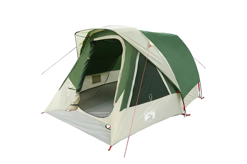 Vidaxl Camping Tent Cabin 4-person Green Waterproof Vidaxl Camping Tent Cabin 4-person Green Waterproof