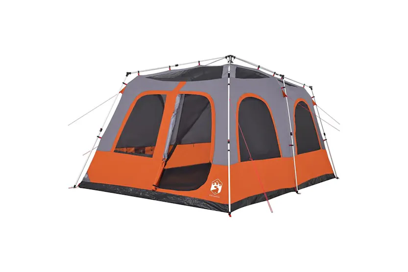 Vidaxl Family Tent Dome 8-person Grey And Orange Quick Release Vidaxl Family Tent Dome 8-person Grey And Orange Quick Release
