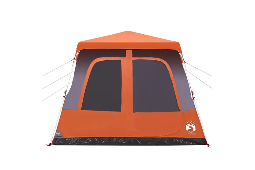 Vidaxl Family Tent Dome 8-person Grey And Orange Quick Release Vidaxl Family Tent Dome 8-person Grey And Orange Quick Release