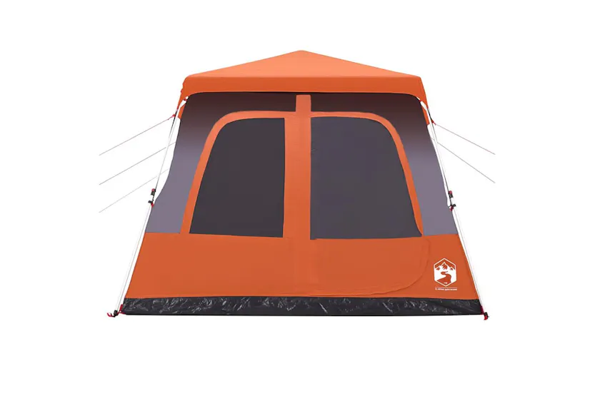 Vidaxl Family Tent Dome 8-person Grey And Orange Quick Release Vidaxl Family Tent Dome 8-person Grey And Orange Quick Release