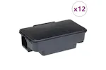 Vidaxl Mouse Traps 12 Pcs Black 22x12.5x7.5 Cm Vidaxl Mouse Traps 12 Pcs Black 22x12.5x7.5 Cm
