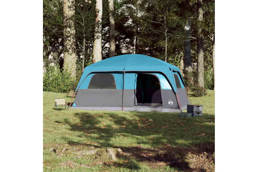Vidaxl Family Tent Cabin 8-person Blue Waterproof Vidaxl Family Tent Cabin 8-person Blue Waterproof