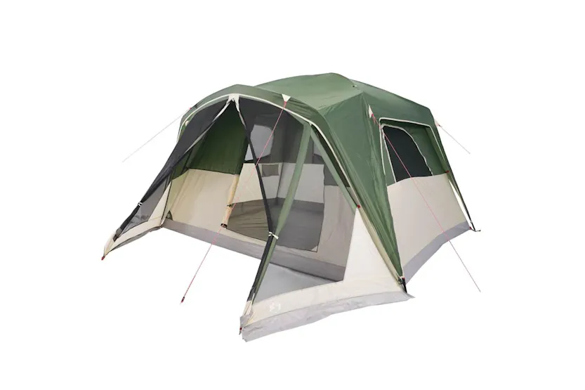 Vidaxl Family Tent With Porch 6-person Green Waterproof Vidaxl Family Tent With Porch 6-person Green Waterproof