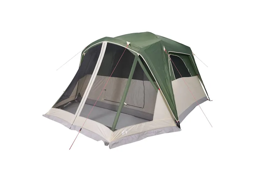 Vidaxl Family Tent With Porch 6-person Green Waterproof Vidaxl Family Tent With Porch 6-person Green Waterproof