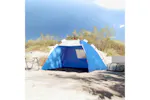 Vidaxl Beach Tent 2-person Azure Blue Quick Release Waterproof Vidaxl Beach Tent 2-person Azure Blue Quick Release Waterproof