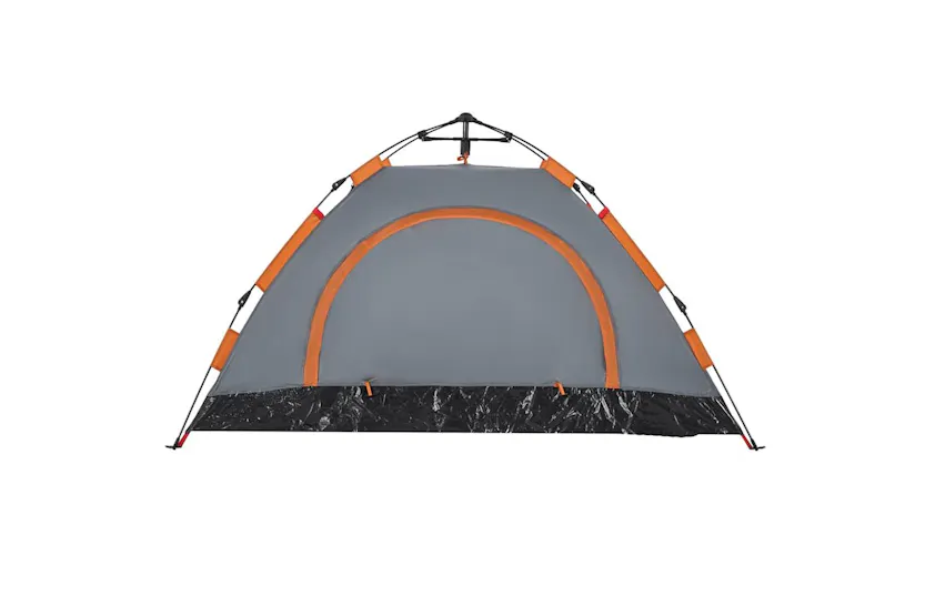 Vidaxl Camping Tent 2-person Grey And Orange Quick Release Vidaxl Camping Tent 2-person Grey And Orange Quick Release