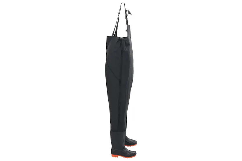 Vidaxl Chest Waders With Boots Black Size 44 Vidaxl Chest Waders With Boots Black Size 44