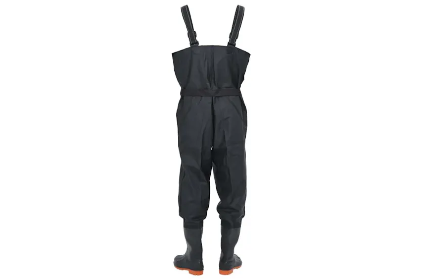 Vidaxl Chest Waders With Boots And Belt Black Size 43 Vidaxl Chest Waders With Boots And Belt Black Size 43