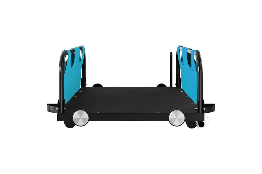 Vidaxl Bike Trailer Blue Oxford Fabric And Iron Vidaxl Bike Trailer Blue Oxford Fabric And Iron