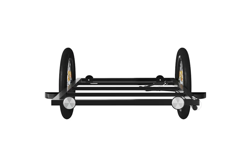 Vidaxl Bike Trailer Black 135x68x37 Cm Iron Vidaxl Bike Trailer Black 135x68x37 Cm Iron