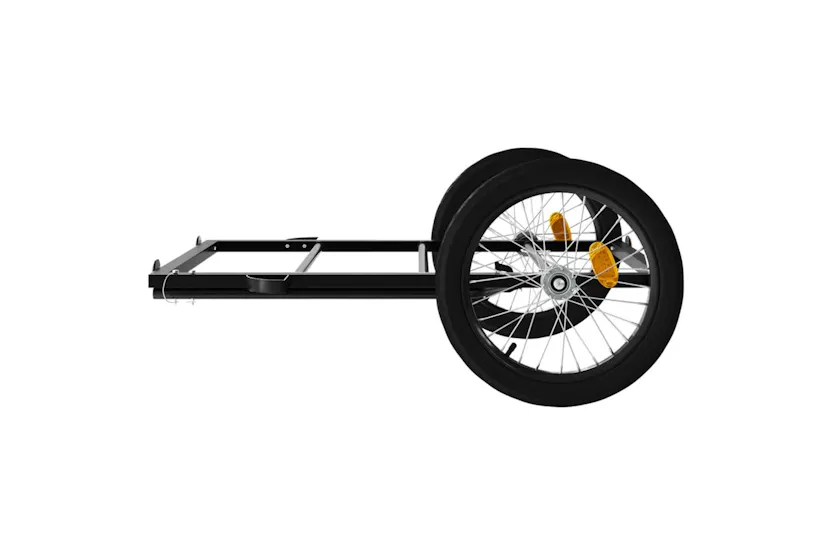 Vidaxl Bike Trailer Black 135x68x37 Cm Iron Vidaxl Bike Trailer Black 135x68x37 Cm Iron