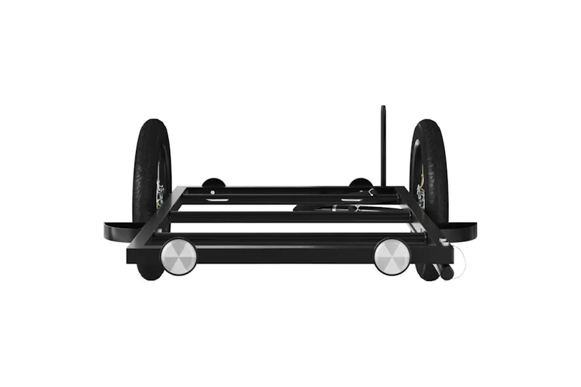Vidaxl Bike Trailer Black 122x53x28 Cm Iron Vidaxl Bike Trailer Black 122x53x28 Cm Iron