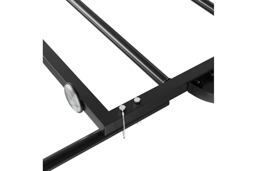 Vidaxl Bike Trailer Black 122x53x28 Cm Iron Vidaxl Bike Trailer Black 122x53x28 Cm Iron