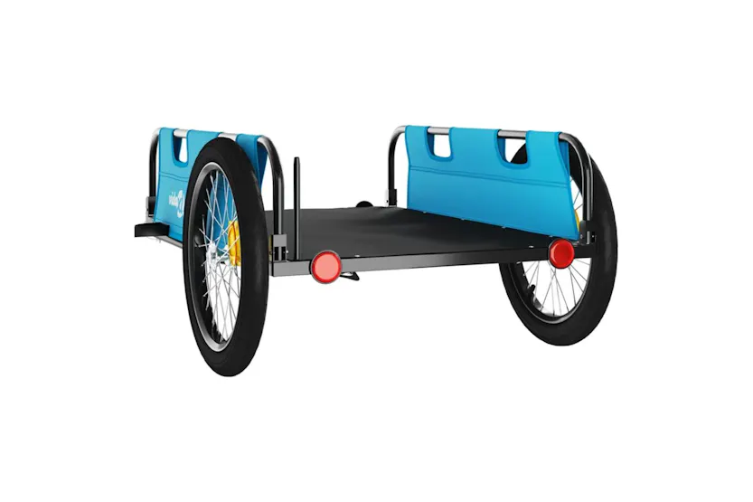 Vidaxl Bike Trailer Blue Oxford Fabric And Iron Vidaxl Bike Trailer Blue Oxford Fabric And Iron