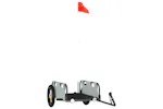 Vidaxl Bike Trailer Grey Oxford Fabric And Iron Vidaxl Bike Trailer Grey Oxford Fabric And Iron