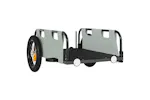 Vidaxl Bike Trailer Grey Oxford Fabric And Iron Vidaxl Bike Trailer Grey Oxford Fabric And Iron