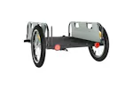 Vidaxl Bike Trailer Grey Oxford Fabric And Iron Vidaxl Bike Trailer Grey Oxford Fabric And Iron