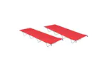 Vidaxl Camping Beds 2 Pcs 180x60x19 Cm Oxford Fabric And Steel Red Vidaxl Camping Beds 2 Pcs 180x60x19 Cm Oxford Fabric And Steel Red