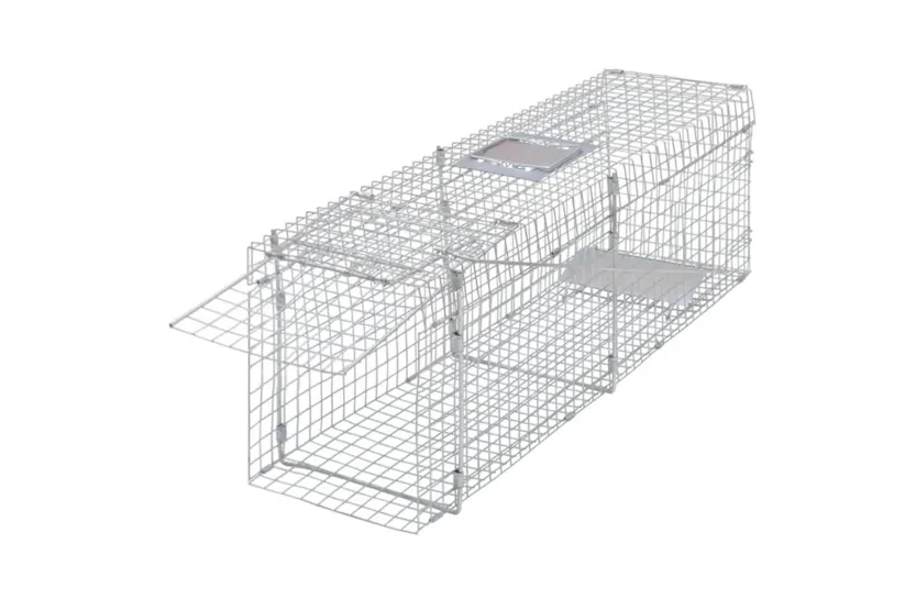 Vidaxl Galvanised Live Trap 100 Cm Vidaxl Galvanised Live Trap 100 Cm