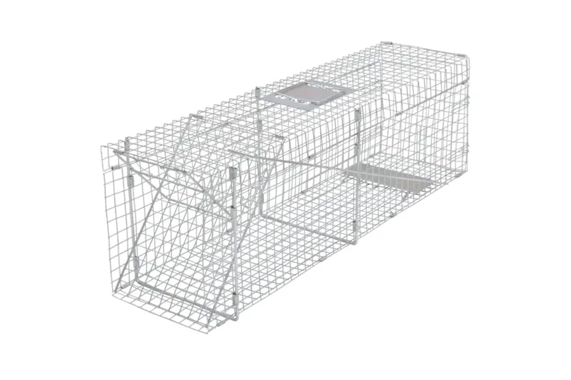 Vidaxl Galvanised Live Trap 100 Cm Vidaxl Galvanised Live Trap 100 Cm