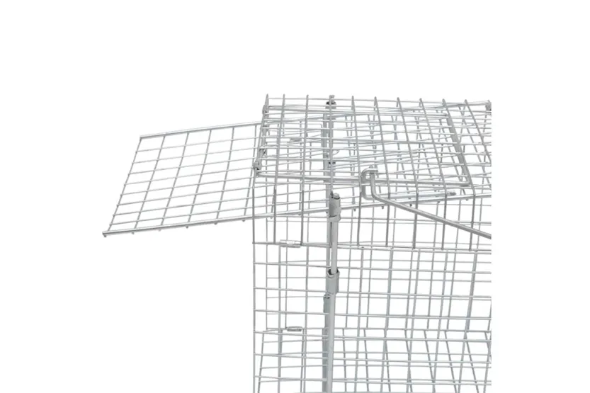 Vidaxl Galvanised Live Trap 100 Cm Vidaxl Galvanised Live Trap 100 Cm