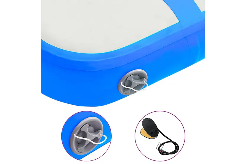Vidaxl Inflatable Gymnastics Mat With Pump 60x100x10 Cm Pvc Blue Vidaxl Inflatable Gymnastics Mat With Pump 60x100x10 Cm Pvc Blue