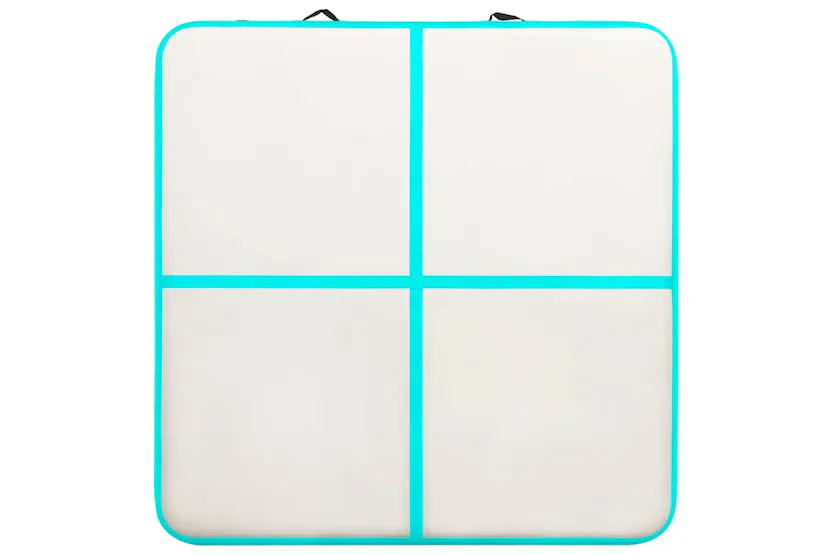 Vidaxl Inflatable Gymnastics Mat With Pump 200x200x15 Cm Pvc Green Vidaxl Inflatable Gymnastics Mat With Pump 200x200x15 Cm Pvc Green