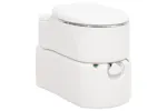 Vidaxl Integrated Camping Toilet White 24+17 L Hdpe&steel Vidaxl Integrated Camping Toilet White 24+17 L Hdpe&steel