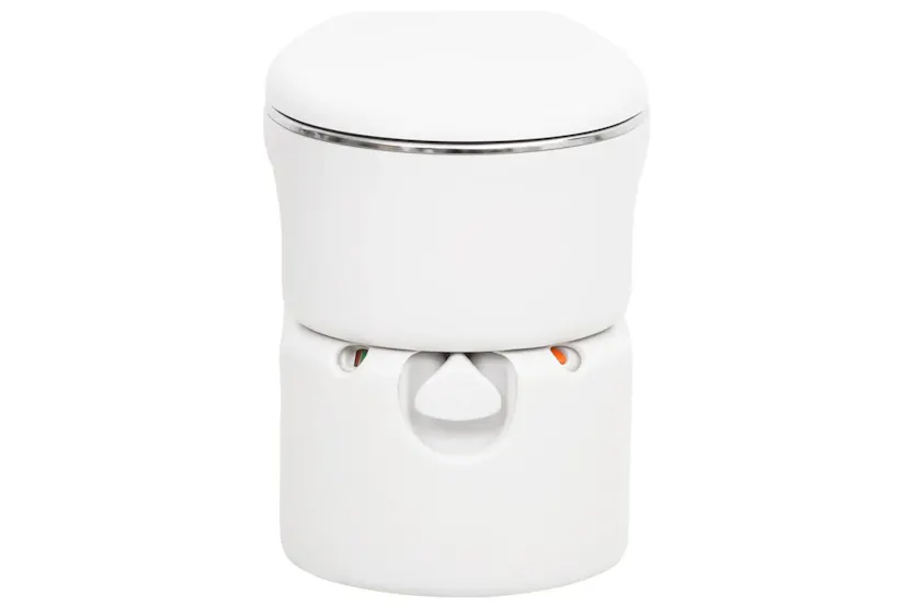 Vidaxl Integrated Camping Toilet White 24+17 L Hdpe&steel Vidaxl Integrated Camping Toilet White 24+17 L Hdpe&steel